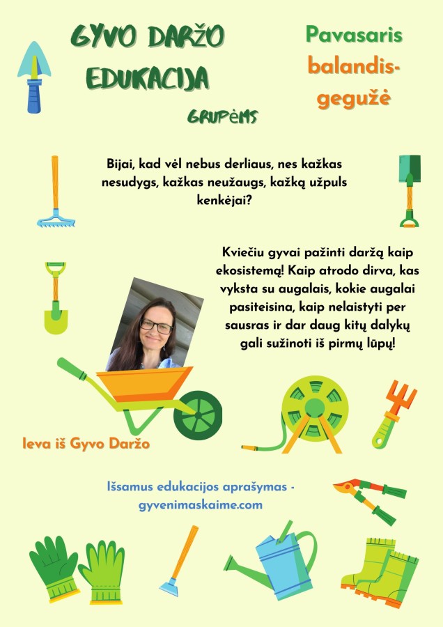 Gyvo Daržo edukacijos